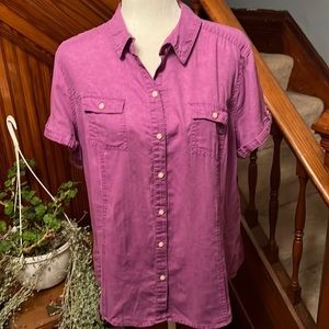 Old Navy Purple Short Sleeve Shirt Sz XXL